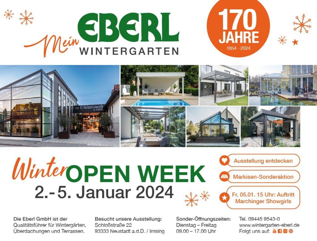 Eberl Wintergarten OpenWeek 2024
